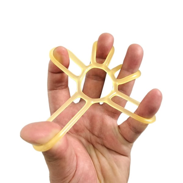 Silikon Finger Strengthener Hand Grip Strengthener GUL yellow