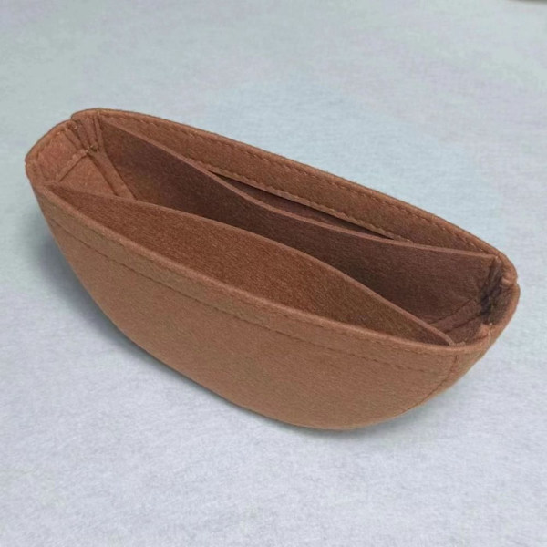 Innerväska av filt Moon Bag Innerficka BRUN A A brown A-A