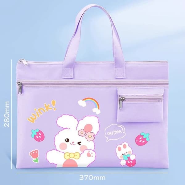 Tote Skolväska Tutorial Väska ROSA Pink