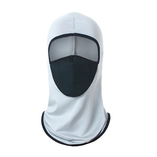 Full Face Cap Cykling Balaclava LYS GRÅ Light Grey