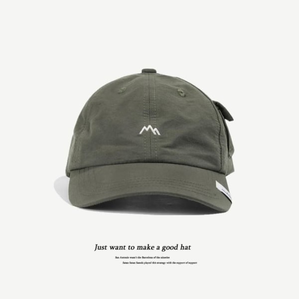 Side Pocket Baseball Cap Street Hip-hop Cap GRÖN green