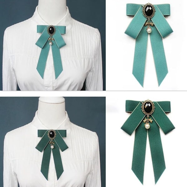 Rusetti Bowknot rintakorut TUMMAVIHREÄ Dark green