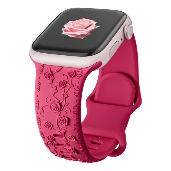 Apple Watch Bandin silikonirannekorulle ROSE RED 38/40/41MM ROSE rose red 38/40/41mm