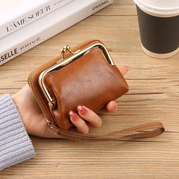 Korte tegnebøger Kortholder LYSEBRUN light brown