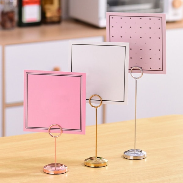 Bordnummer Holder Merk Klemme ROSEGULL 20CM rose gold 20cm