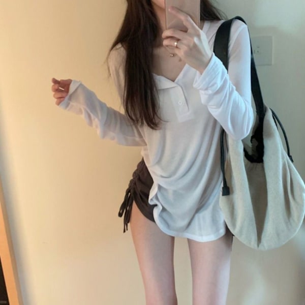 Tankkitoppi Crop toppi VALKOINEN M White M