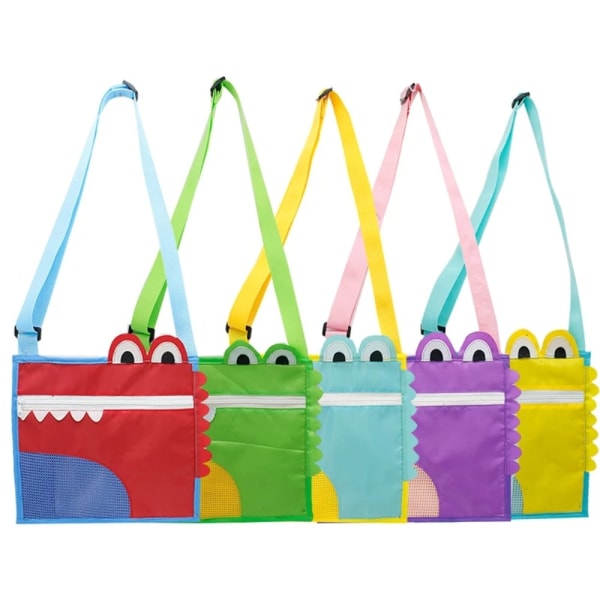 Beach Toy Oppbevaringsveske Crossbody Bag for barn GUL Yellow