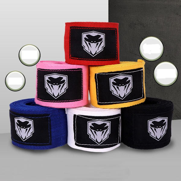 Boxing Wraps Bløde Armbånd SORT 3M black 3m