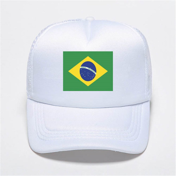 Brasilien Flag Baseball Cap Baseball Hat GRÅ grey