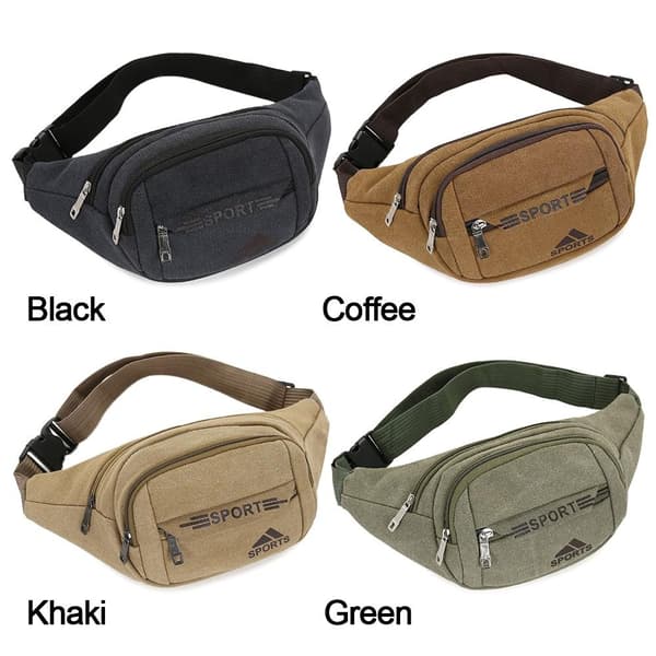 Herre Crossbody Tasker Bryst Skuldertaske SORT black