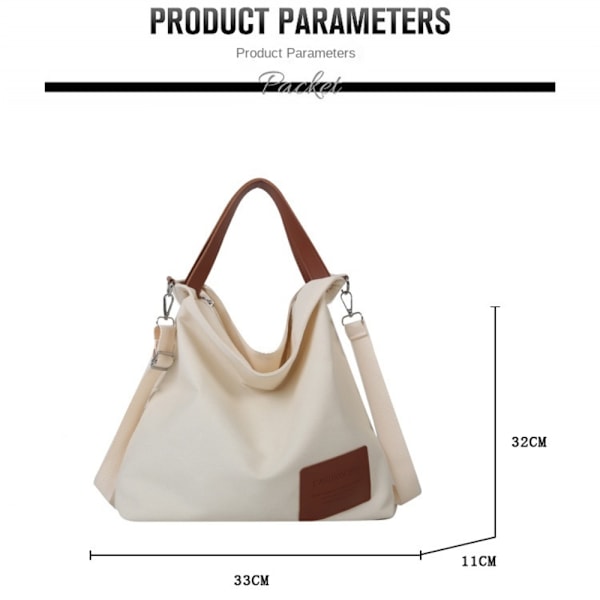 Lærreds skuldertaske Dame Tote Bag SORT Black