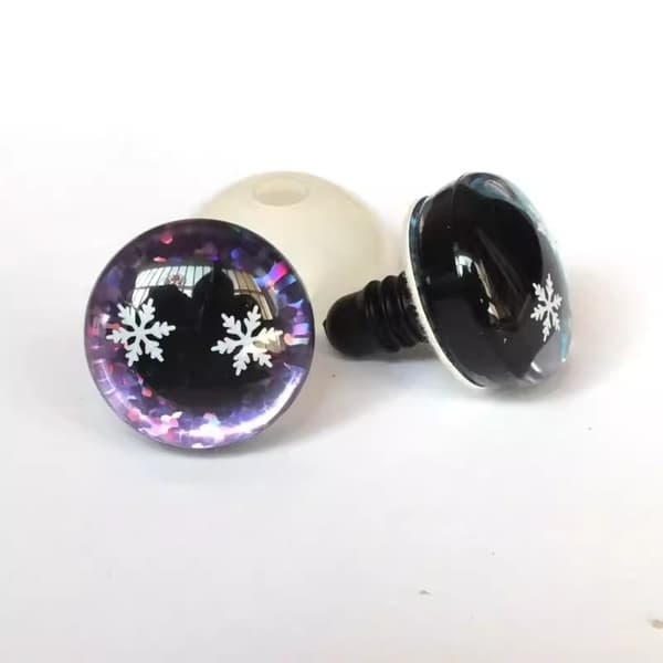 Muoviset turvasilmät Glitter-kristallisilmät 2 2 2