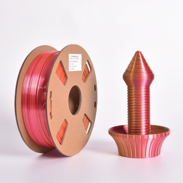 3D-tulostus silkki PLA 3D-tulostinfilamenttipaketti PUNAINEN KULTA VILLA Red Gold Purple