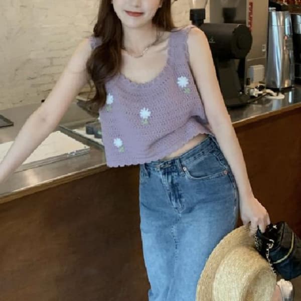 Neuletoppi Camisole PURPLE Purple