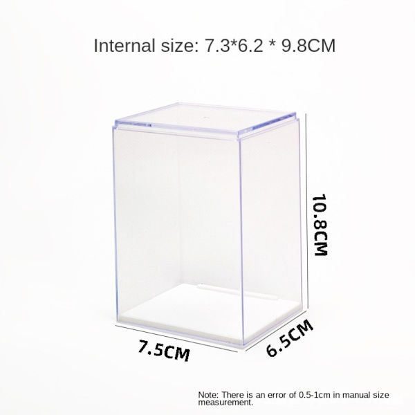 Förvaringslåda Doll Display Box VIT L white L