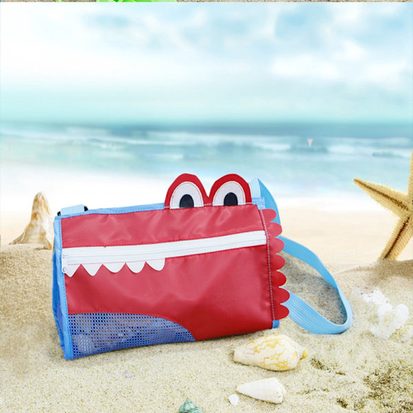 Beach Toy Opbevaringstaske Børne Crossbody Taske BLÅ Blue