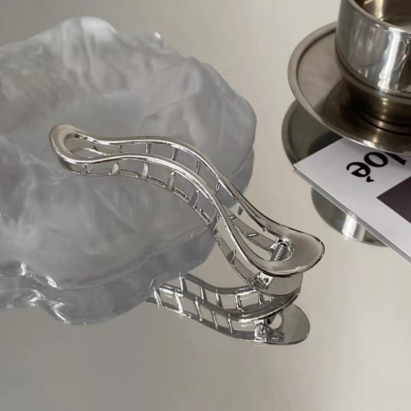 Duck Mouth Hårnål Metall Hårklämma SILVER silver