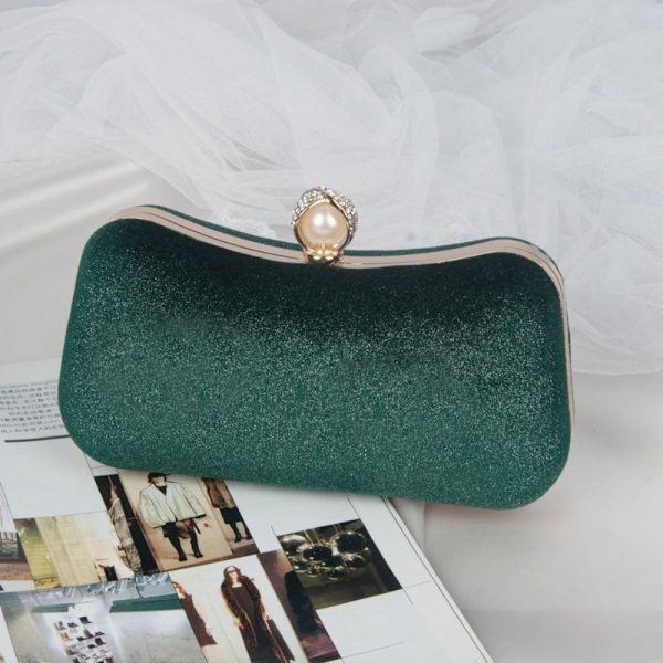 Bronzing Bankettväska Single Shoulder Chain Bag GRÖN Green