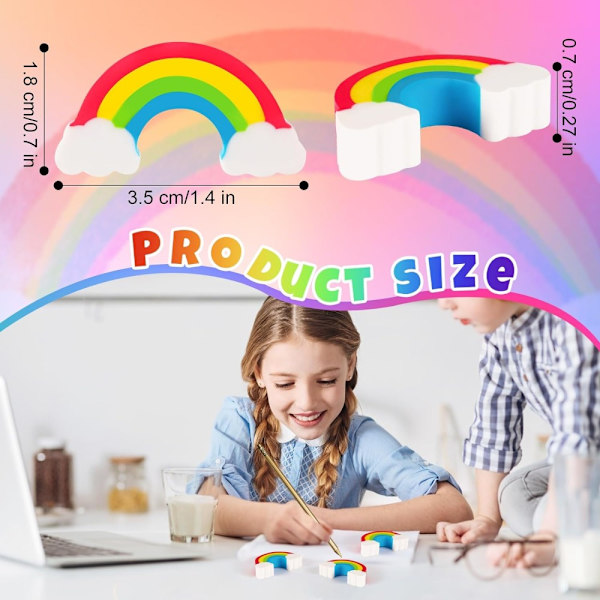 50st Mini Unika Suddgummi Mini Söta Penna Erasers Roligt