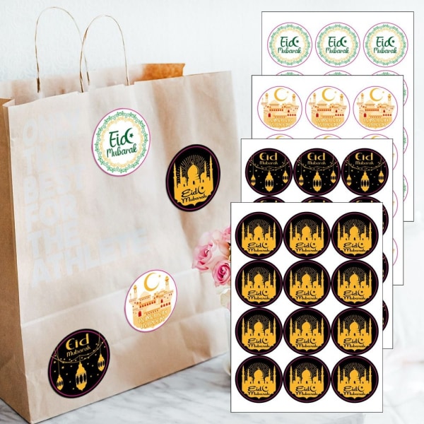 20 ark EID Mubarak Sticker Label Seal Stickers 20 ARK 07 20 Sheets 07
