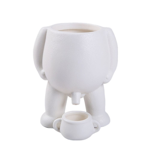 Mini Blomkrukor Figur Vasar VIT White