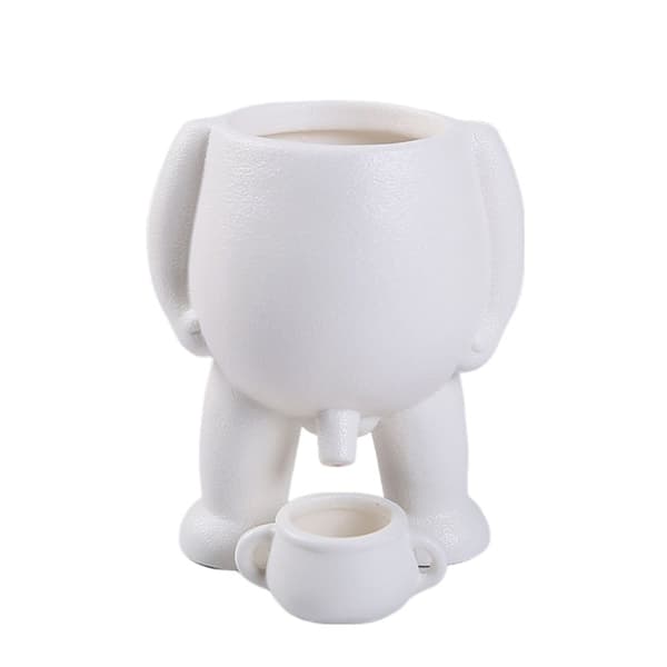 Mini Blomsterpotter Figur Vaser HVID White