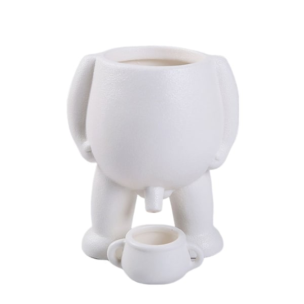 Mini Blomsterpotter Figurvaser HVID White