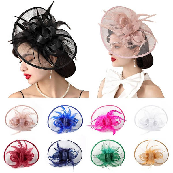 Hårband Party Headpiece ROSE RED Rose Red