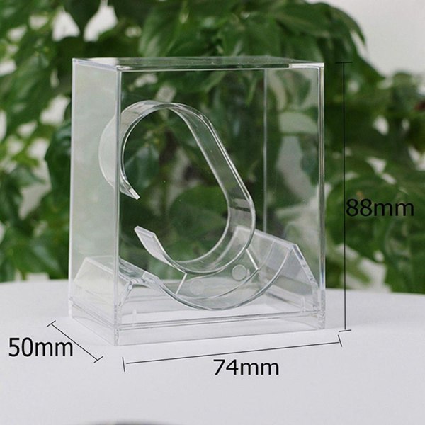 Ur Display Holder Transparent Armbåndsur Etui SORT Black