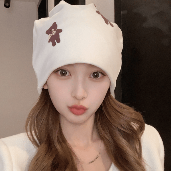 Ren bomullshatt morhatt HVIT white
