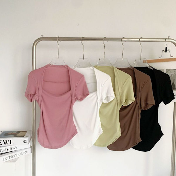 Kesäinen T-paita lyhythihainen LIGHT KHAKI L Light Khaki L