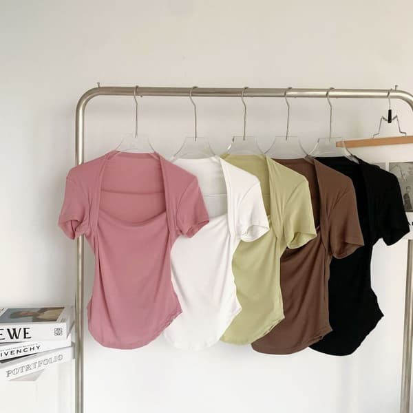 Sommar T-shirt Kortärmad KAFFE M Coffee M