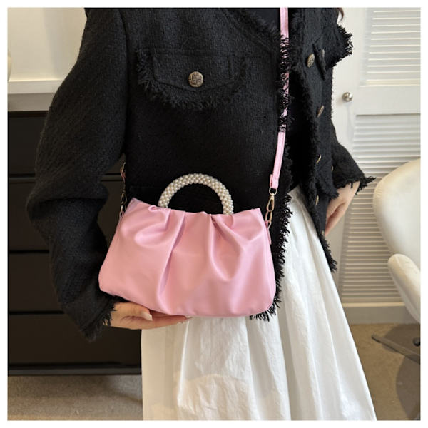 Pearl Handbag Olkalaukku MUSTA Black