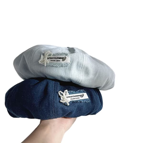 Denim Baskerhue LYSEBLÅ ONE SIZE Light Blue One Size