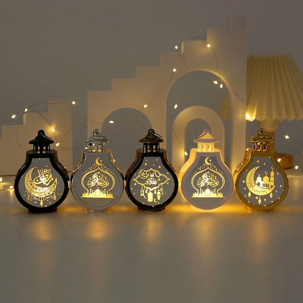 Eid Mubarak Lampe Ramadan LED-lys FARGE 3 FARGE 3 Color 3