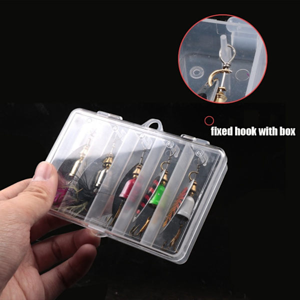 5kpl Metal Spoon Lure Spinner Baits Kit Lihansyöjäkala