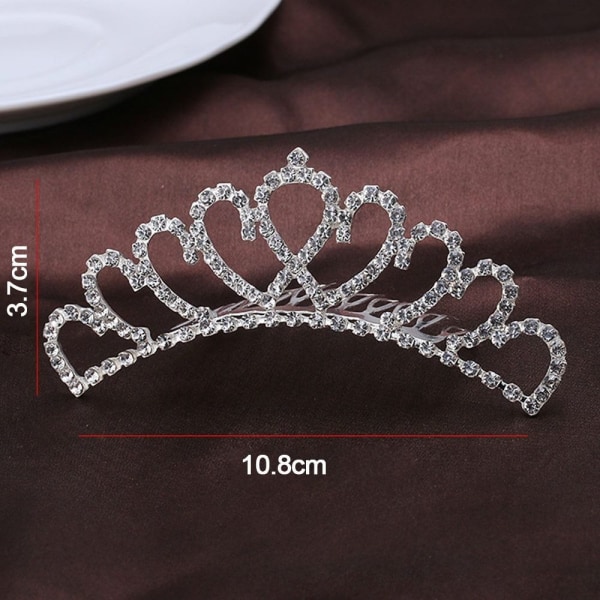 Princess Crystal Tiaras Crowns Hair Comb 5 5 5