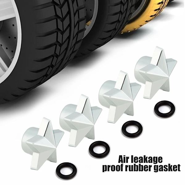 Dekkstammeventilkapper Hjul Dekkluftventil GULL gold