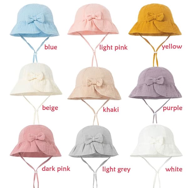 Flickor Solhatt Baby Kepsar VIT white