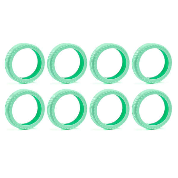 8 kpl / set Matkalaukkujen pyörän kengät Matkalaukun pyörien suoja Green 8Pcs-8Pcs