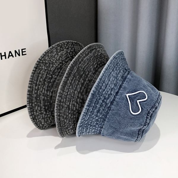 Bucket Hat Solhat SORT-HVID HJERTE SORT-HVID HJERTE black-white heart