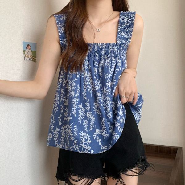 Tank Top Ermeløs Topp ROSE RED Rose Red
