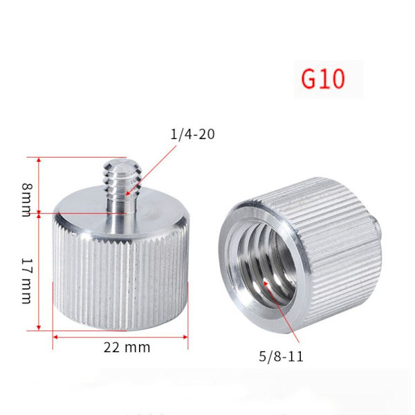 Lasernivelleringstillbehör Adaptermutter 5 5 5