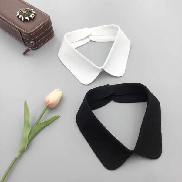 Lapel Fake Collar Shirt Collar SORT 5 5 black 5-5