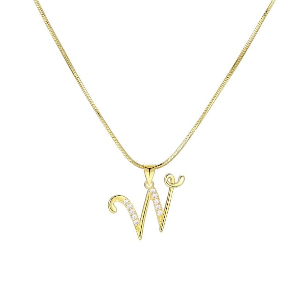 Initialt halsband Bokstavshalsband W W W