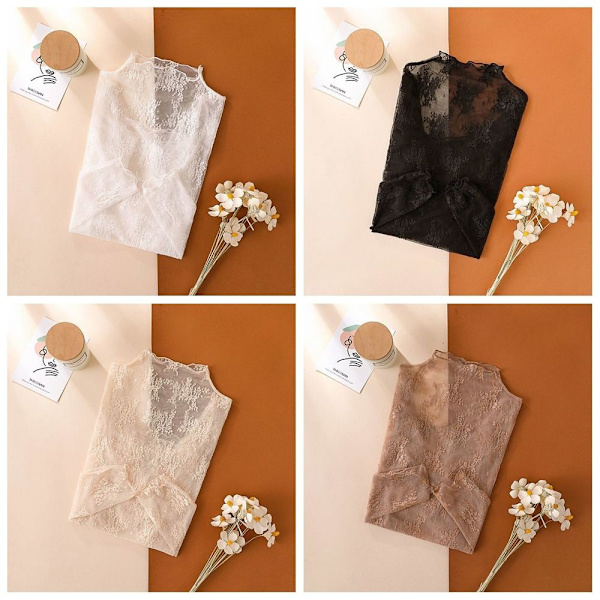 T-skjorte topper se gjennom bluse APRIKOS Apricot