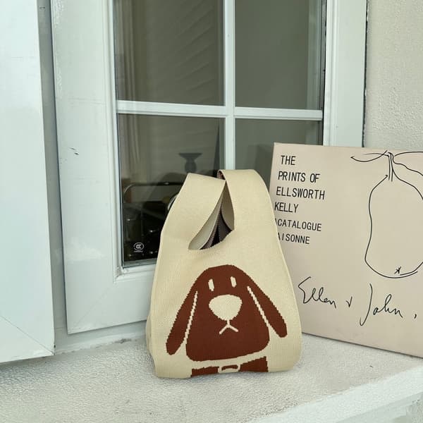 Belldog Handväska Stickad Handväska BEIGE beige