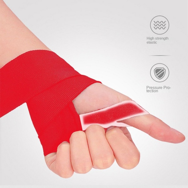 Boxning Wraps Mjuka Armband RÖDA 1,5M red 1.5m