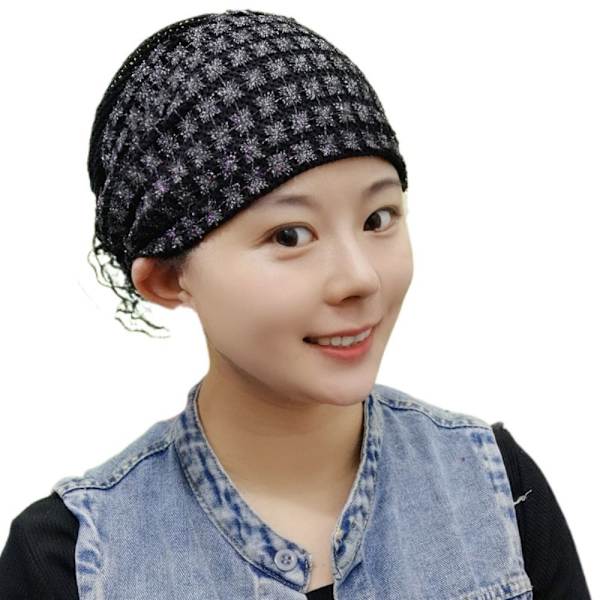 Turban Hatte Tørklæde SORT Black
