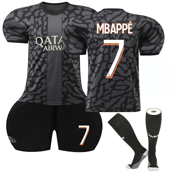 23-24 Paris Saint-Germain Børne Udebanetrøje Nr. 7 Mbappe 16